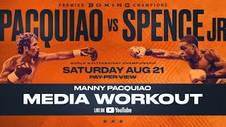 Manny Pacquiao Media Workout 