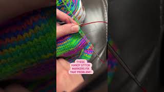 Knit Decrease/Increase made easy with these stitch markers by Twice Sheared Sheep. Link in comments