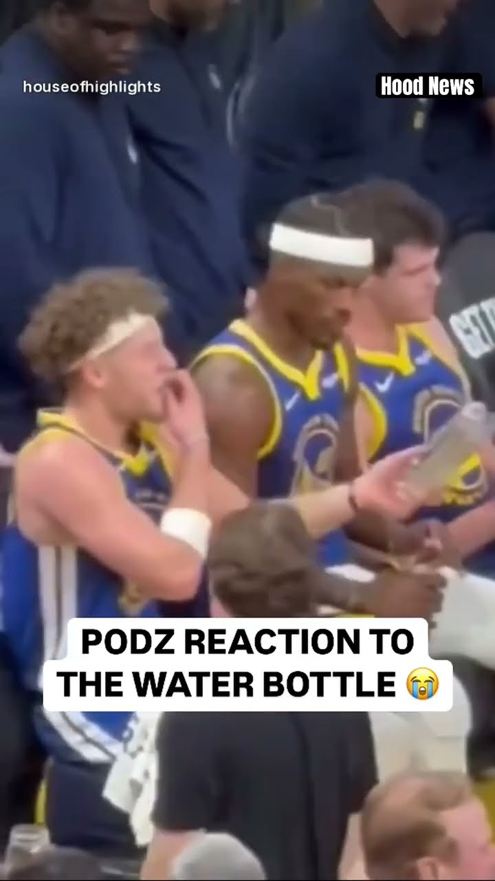 What’s in the water? #hoodnews #brandinpodziemski #warriors #water #trending #viralvideo #how #wow