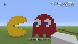 Minecraft : How To build The Main Pac-Man Sprites