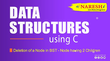 Deletion of a Node in BST - Node having 2 Children | Data Structures using C