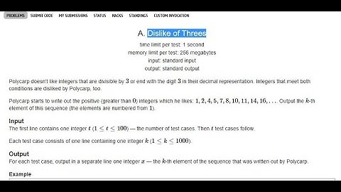 Problem A | Dislike of Threes | Codeforces Round 739 | Solution with Explanation | python | Python