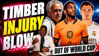 Jurrien Timber Out Of The World Cup | Mourinho In Madrid Today | Brahim Diaz Madrid Stance !!!