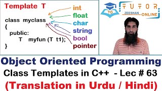 Class Template in C++ | OOP (C++) LECTURE – 63 |