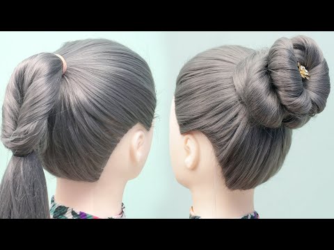 2-easy-&-simple-everyday-hairstyles-|-bun-hairstyle-|-everyday-easy-hairstyle-|-trending-hairstyles