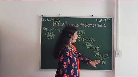 Std - 7th, Sub - Maths, Miscellaneous Problems: Set 1, Que.no. 1 to 7, Page no. 61