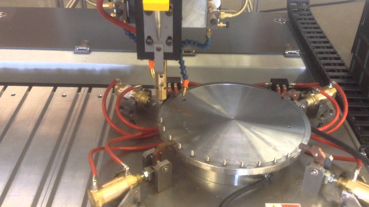 IWT Percussive Stud Welding to 14" Test Ring YouTube