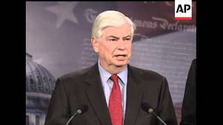 Sen. Christopher Dodd (D-Conn.) touted a financial reform bill that he says will end too big to fai