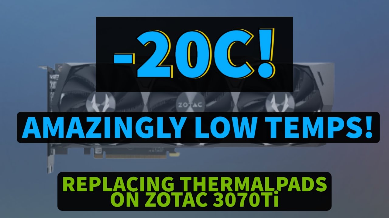 Replacing the thermal pads on Zotac RTX 3070Ti Trinity OC