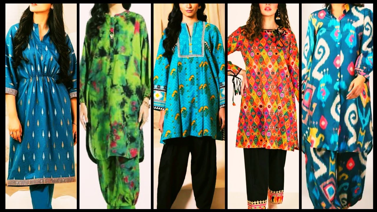 Most beautiful and Stylish 2piece dresses ideas for women's 2026 long kurtis designs 