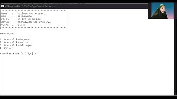 Tugas Uas Pemrograman Terstruktur C++