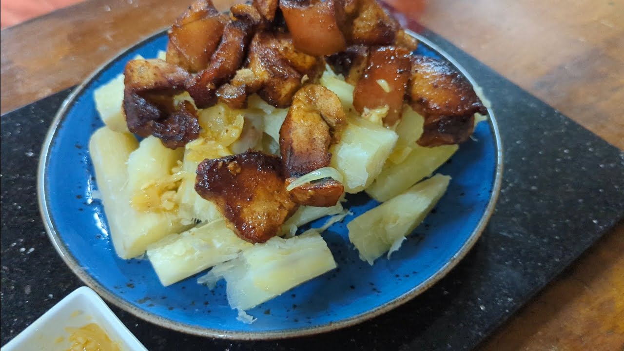 Yuca al Mojo de ajo, al estilo foodie YouTube