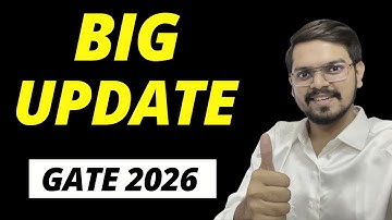 BIG UPDATE for GATE 2026 Aspirants !!!