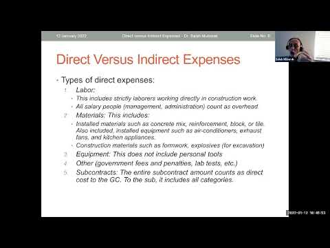 Direct versus Indirect Expenses in Construction Projects - YouTube