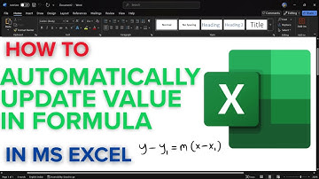 How to Automatically Update Values in Excel Formula | Dynamic Auto-Update of Data in Microsoft Excel