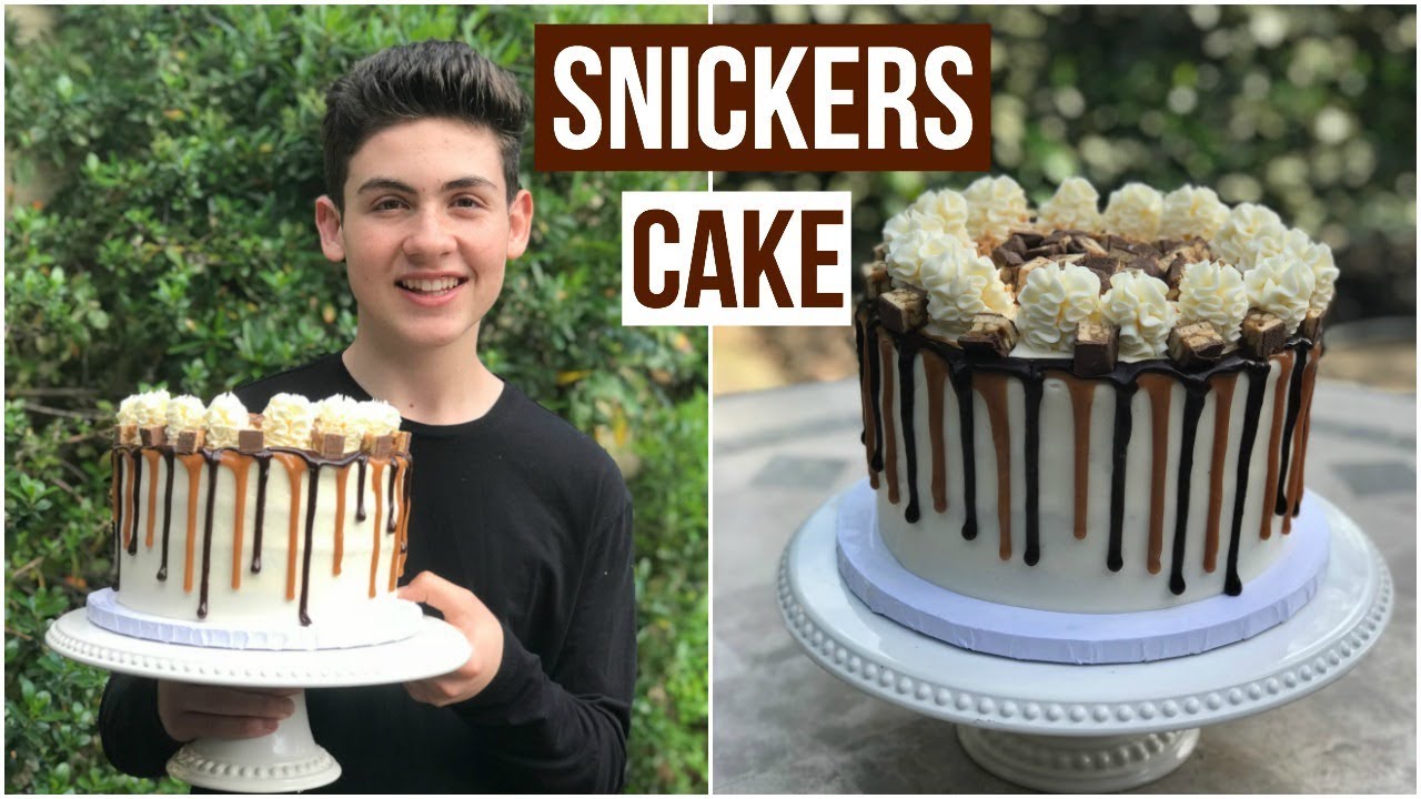 How To Make a SNICKERS CAKE  Baking With Ryan Episode 68 