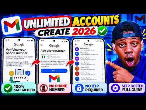 How to Create Unlimited Gmail Account Without Phone Number Verification | Gmail Tutorial