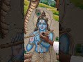 Sri Krishna painting work on wall realistic| #trending #srikrishna #paintingtutorial #artwork #viral