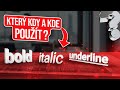 Jak správně nastavit formátování textu?