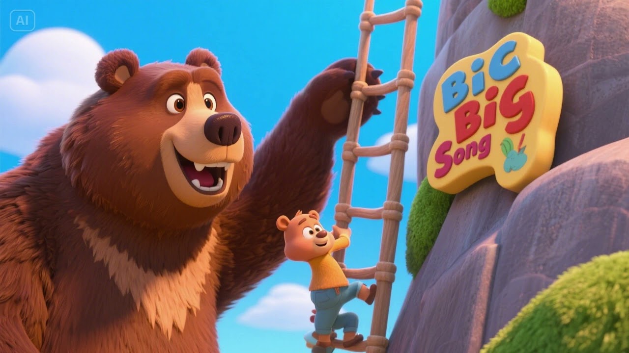 "The Bear’s Big Climb | A Fun Adventure Song for Kids 🐻🎶"