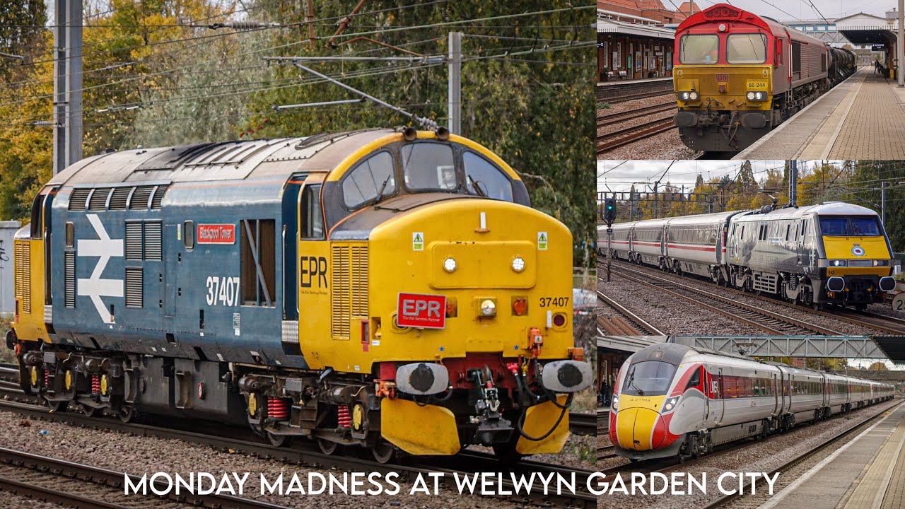 Trains at Welwyn Garden City | 27.10.25