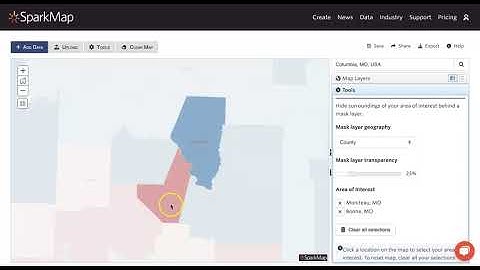 How to Use the Mask Tool in the SparkMap Map Room