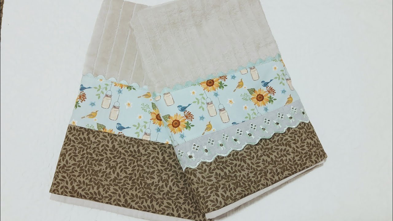 2 Toalhas De Banho Com Barrado Fácil - Ele Ela