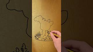 How to Create Stunning Landscape Art Featuring Deer in a Pencil Drawing Guide #LearnToDraw #Drawing