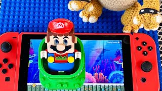 Lego Mario battles Bowser to save Princess Peach on Nintendo Switch! Who wins the game? #legomario