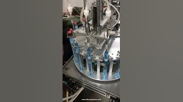 Semi automatic bubble gun liquid bottle filling capping machine