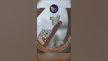 ROLLING #shorts  #blender #tetris #alphabetlore #alphabet #softbody #テトリス #тетрис