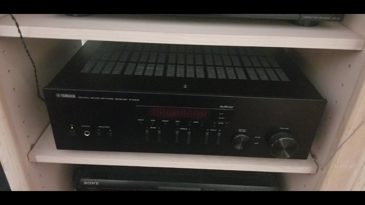 YAMAHA RN303BL Stereo Receiver with WiFi, Bluetooth & Phono Amazon