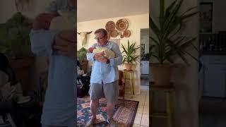 Grandparents cry when surprised with new grandbaby | Humankind #Shorts