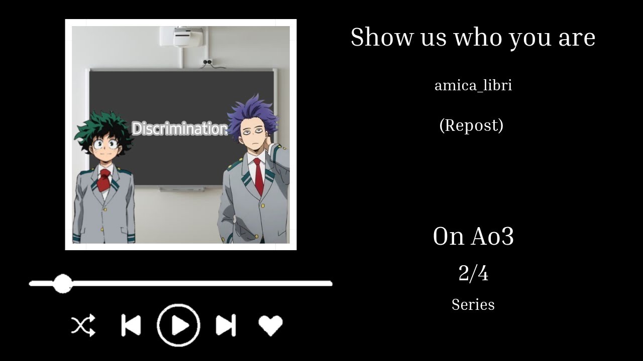 Show us who you are - part 2 - 2/4 - podfic [MHA]