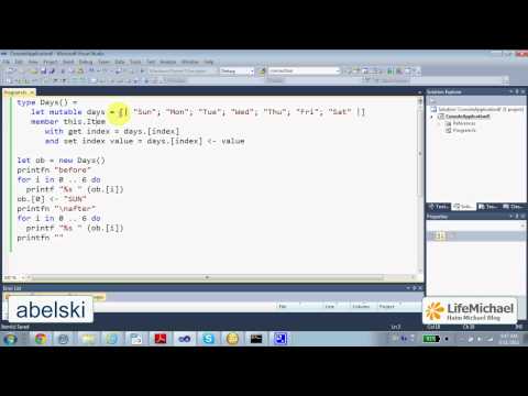 Define Indexer in F#