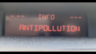 Peugeot Anti Pollution Error. Fixed