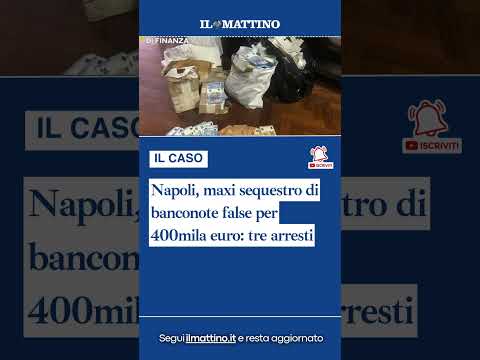 Video Napoli, maxi sequestro di banconote false per 400mila euro: tre arresti