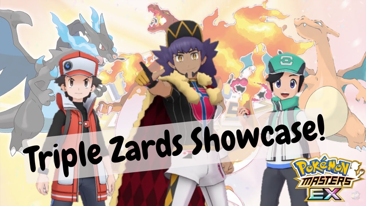 Showcase - Triple Charizard Team | Full Force Battle Round 1 | Champion Time | Pokemon Masters EX