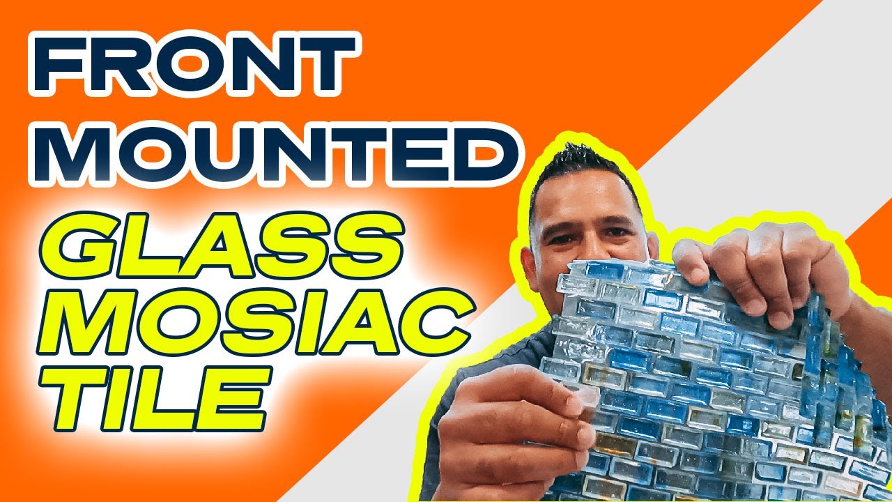 Front Mounted Glass Mosaic Tile