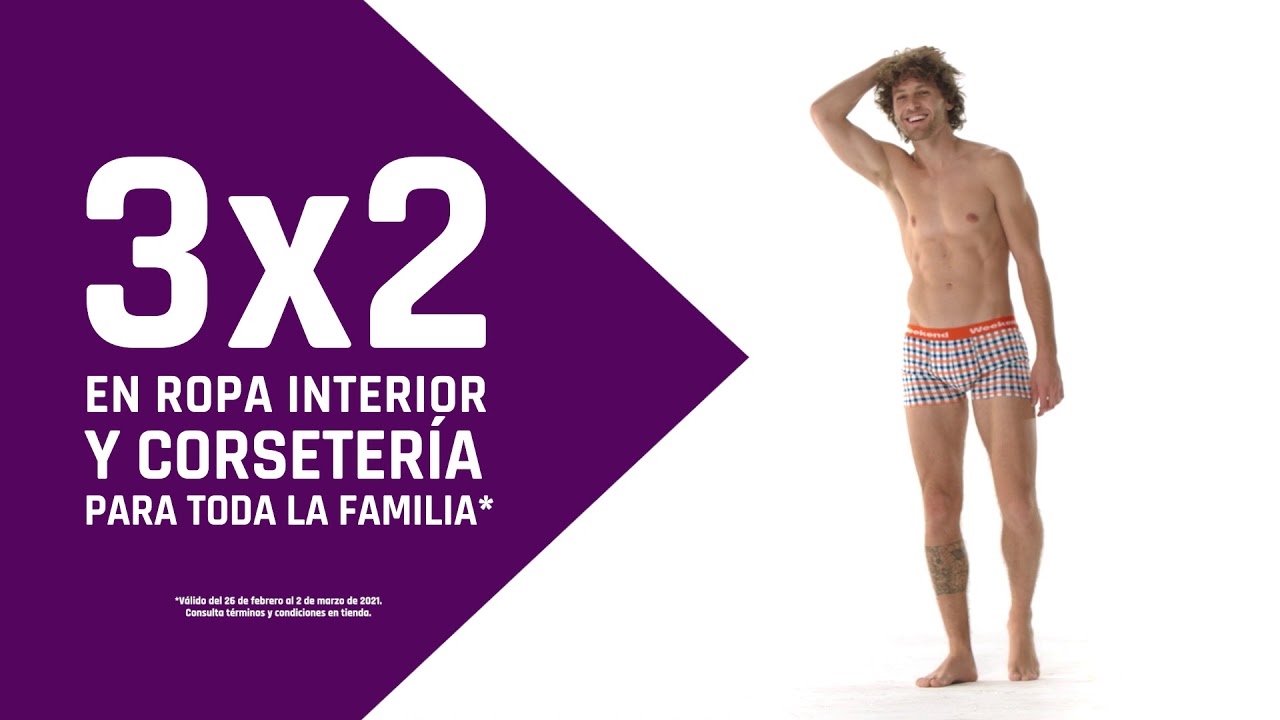 Suburbia - 3X2 + Hasta 7 MSI en toda la ropa interior, corsetería y  calcetaría para dama y caballero - LiquidaZona