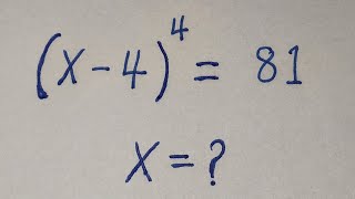 Details Can You Solve for X in this Algebra Problem  | (X-4)^4 = 81 Guide
