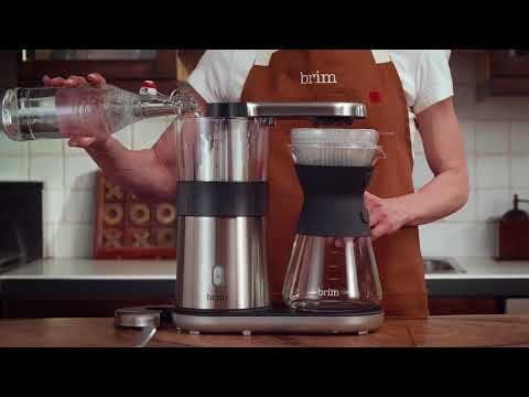 Brim How to Brew - 8 Cup Pour Over Coffee Maker Step 2: Water - YouTube