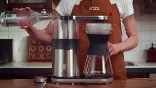 Brim How To Brew - 8 Cup Pour Over Coffee Maker Step 2: Water