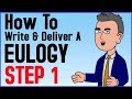 How To Write And Deliver A Eulogy Step 1 of 6 - Funeral Speech - A Moment For Yourself Tutorial