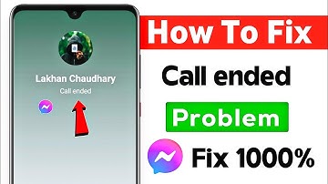 Messenger Call Failed Problem 2024 | Messenger Call Ended Problem | How To Fix Messenger Call Failed