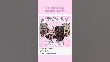 3 Kittens AFK for UGC Codes! #roblox #robloxugc #robloxcodes #robloxcat #robloxafk #robloxshorts