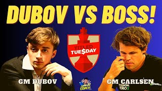 KAHIT SI MAGNUS KA PA! BASTA DUBOV MAY SACRIFICE! Dubov vs Carlsen! Titled Tuesday