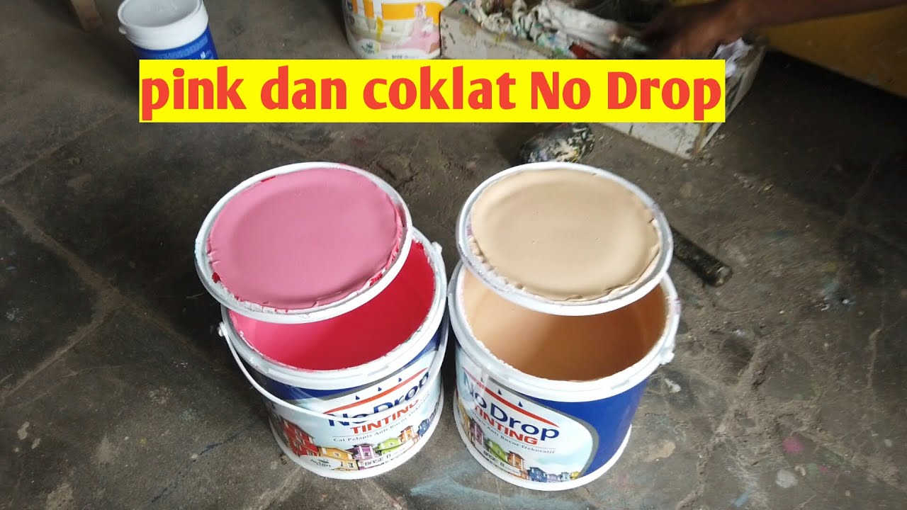  Warna  Pink Dan Coklat  Oplos Cat  No  Drop  Avian Brands 