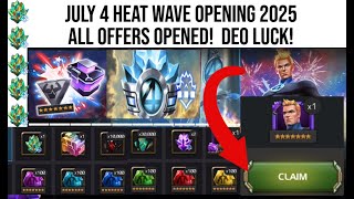 INSANE HEAT WAVE WHALING OUT! WE GOT OUR MOST WANTED CHAMP! HUGE CRYSTAL OPENING!!! DEO LUCK!!! MCOC