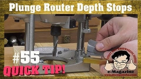 Are you using this router feature wrong? (Depth-stop tip)
